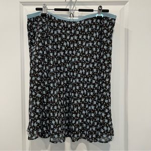 New York & Company NWT Floral A-Line Skirt Layered Plus Size 18